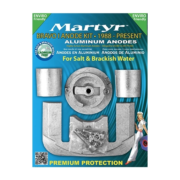 Martyr Anodes Alloy Anode Kit - Bravo 1 1 Martyr Anodes Alloy Anode Kit - Bravo 1